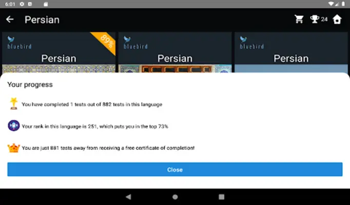 Persian Language Tests android App screenshot 13