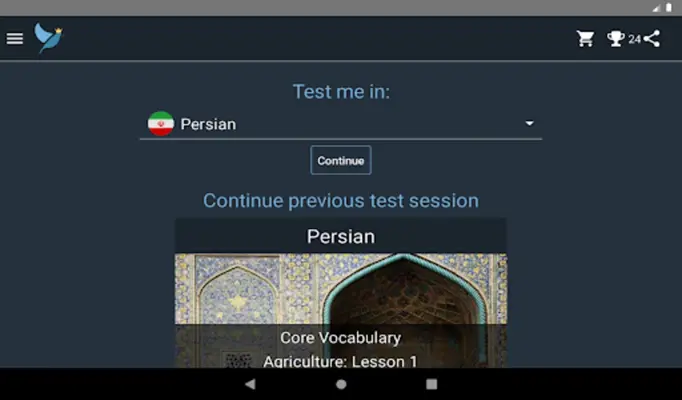 Persian Language Tests android App screenshot 15