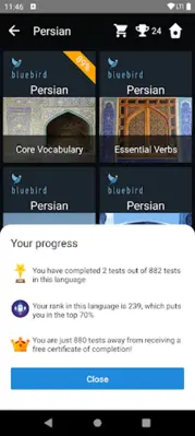 Persian Language Tests android App screenshot 21