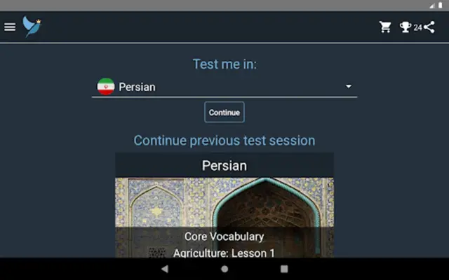 Persian Language Tests android App screenshot 7